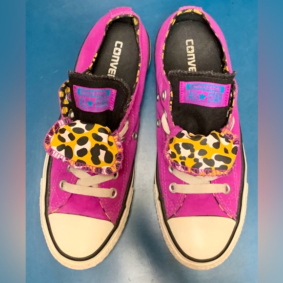 Women’s 7 EU 37.5 Converse All Star Chuck Taylor Double Tongue Patterned Shoes - Picture 7 of 16